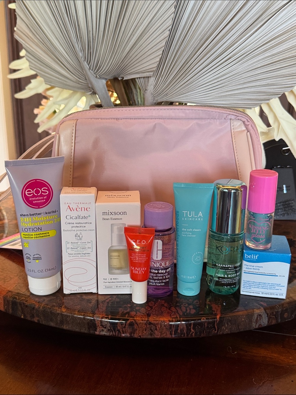 10 Pc Skincare Set & Cosmetic Bag